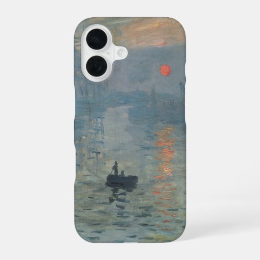 クロード・モネ 印象・日の出 Soleil Levant iPhone 16ケース (裏面)