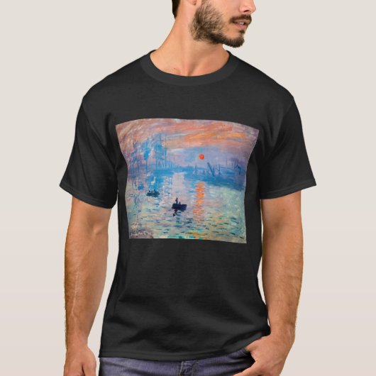 クロード・モネ - 印象・日の出 Tシャツ (正面)