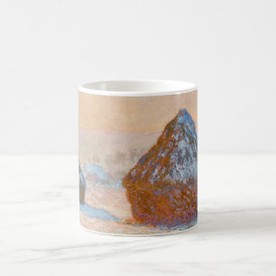 クロード・モネ - 小麦の山積み、雪の効果、朝 コーヒーマグカップ