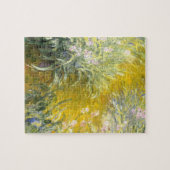 クロード・モネ 庭園の小径とアイリス ジグソーパズル (横)