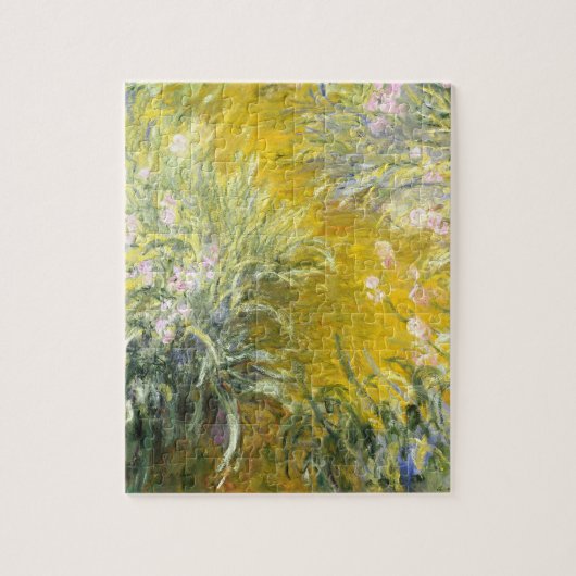 クロード・モネ 庭園の小径とアイリス ジグソーパズル (縦)