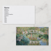 クロード・モネ|日本のな橋、Giverny 名刺 (正面/裏面)