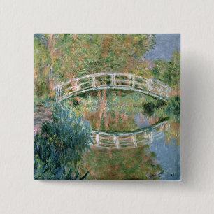 クロード・モネ 日本のな橋、Giverny 缶バッジ