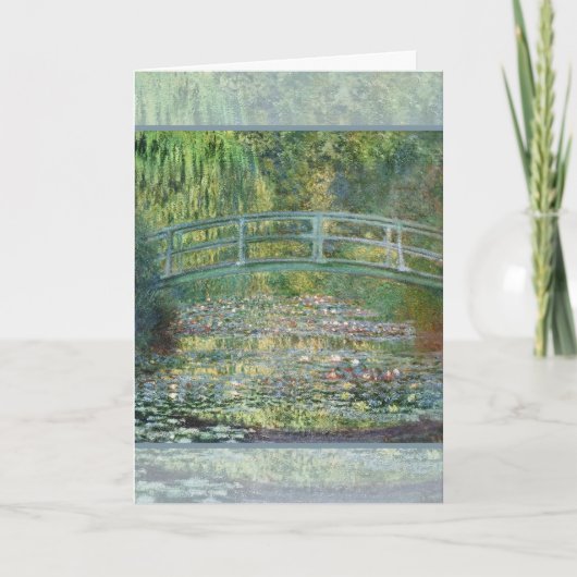 クロード・モネ 日本の橋 睡蓮 アート カード (正面)