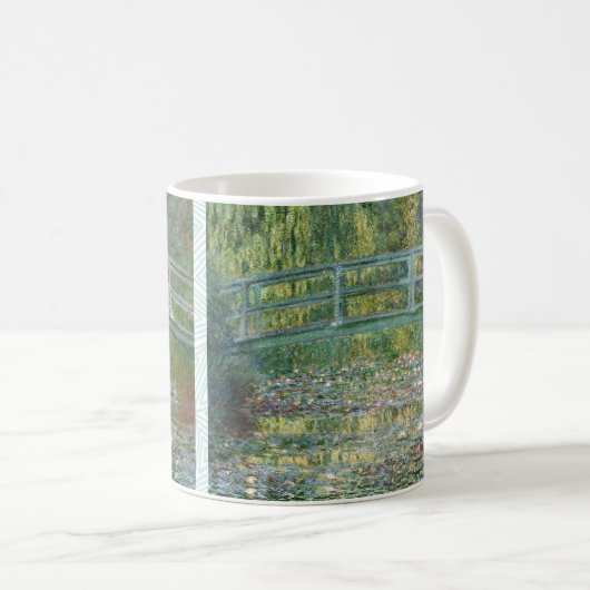 クロード・モネ　日本風橋　睡蓮　アート コーヒーマグカップ (正面右)