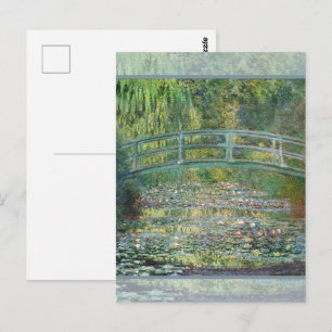 クロード・モネ　日本風橋　睡蓮　アート ポストカード