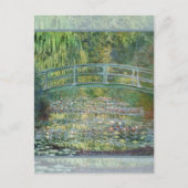 クロード・モネ 日本風橋 睡蓮 アート ポストカード (正面)