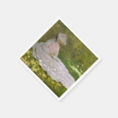 クロード・モネ 春の印象派の肖像画 スタンダードカクテルナプキン (角)
