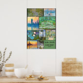 クロード・モネ – 最も有名な絵画 ポスター (キッチン)