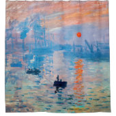 クロード・モネ - 朝の印象 シャワーカーテン (正面)