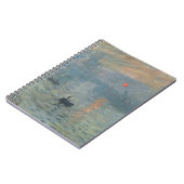 クロード・モネ 朝の印象・太陽の昇るソレイユ・ルヴァン ノートブック (左側)