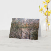 クロード・モネ – 枝を通して春 カード (黄色い花)