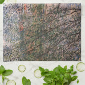 クロード・モネ – 枝を通して春 キッチンタオル (折り畳み)