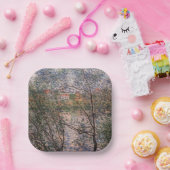 クロード・モネ – 枝を通して春 ペーパープレート (パーティー)