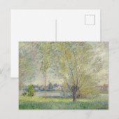 クロード・モネ 「柳」 1880 ポストカード (正面/裏面)