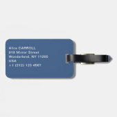 クロード・モネ – 水彩，夕べ効果 ラゲッジタグ (裏面横)