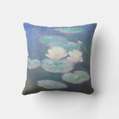 クロード・モネ - 水生植物、夕方の効果 クッション (裏面)