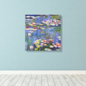 クロード・モネ - 水生植物 / 睡蓮 キャンバスプリント (インサイチュ (ウッドフロア))