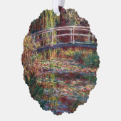 クロード・モネ – 水百合池,ピンク調和 オーナメントカード (左)