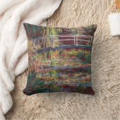 クロード・モネ – 水百合池,ピンク調和 クッション (ブランケット)