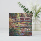 クロード・モネ – 水百合池,ピンク調和 サンキューカード (スタンド正面)