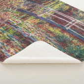 クロード・モネ – 水百合池,ピンク調和 シェルパブランケット (3/4)