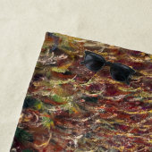 クロード・モネ – 水百合池,ピンク調和 ビーチタオル (インサイチュ)