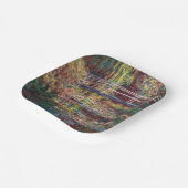 クロード・モネ – 水百合池,ピンク調和 ペーパープレート (傾斜あり)