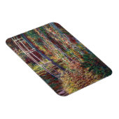 クロード・モネ – 水百合池，ピンク調和 マグネット (右側)