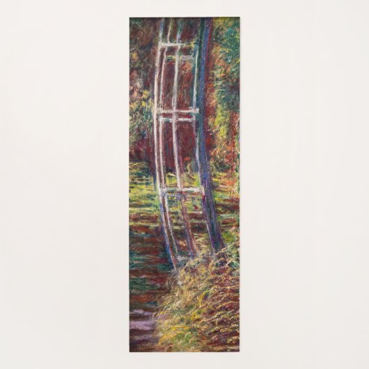 クロード・モネ – 水百合池，ピンク調和 ヨガマット (裏面)