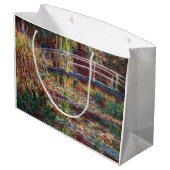 クロード・モネ – 水百合池,ピンク調和 ラージペーパーバッグ (裏面アングル)