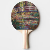 クロード・モネ – 水百合池，ピンク調和 卓球ラケット (裏面)