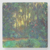 クロード・モネ - 水面と睡蓮 ストーンコースター (正面)