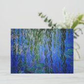 クロード・モネ - 水面の睡蓮と柳の木 招待状 (スタンド正面)