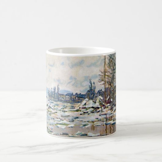 クロード・モネ「氷解」 コーヒーマグカップ (中央)