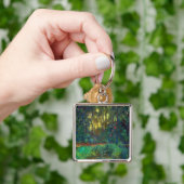 クロード・モネ – 池の角と《植物》スイレン キーホルダー (手)