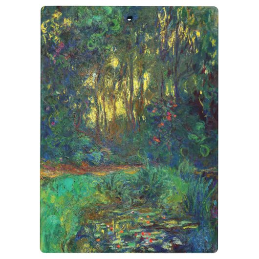 クロード・モネ – 池の角と《植物》スイレン クリップボード (裏面)