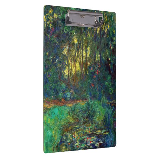 クロード・モネ – 池の角と《植物》スイレン クリップボード (右)