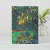 クロード・モネ – 池の角と《植物》スイレン サンキューカード (スタンド正面)