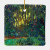 クロード・モネ – 池の角と《植物》スイレン セラミックオーナメント (裏面)