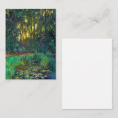 クロード・モネ – 池の角と《植物》スイレン ノートカード (正面/裏面)