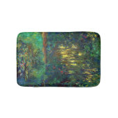 クロード・モネ – 池の角と《植物》スイレン バスマット (正面)