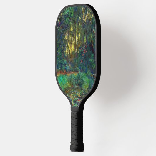 クロード・モネ – 池の角と《植物》スイレン ピックルボールラケット (左)