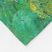 クロード・モネ – 池の角と《植物》スイレン フリースブランケット (角)