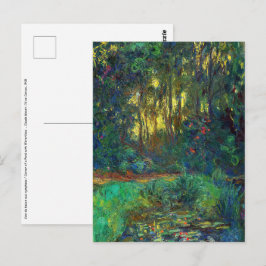 クロード・モネ – 池の角と《植物》スイレン ポストカード