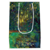 クロード・モネ – 池の角と《植物》スイレン ミディアムペーパーバッグ (裏面)