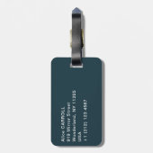 クロード・モネ – 池の角と《植物》スイレン ラゲッジタグ (裏面縦)