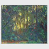 クロード・モネ – 池の角と《植物》スイレン ラッピングペーパー (フラット)