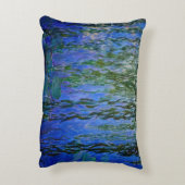 クロード・モネ - 滝の水面の睡蓮と垂れ柳 アクセントクッション (裏面(縦))
