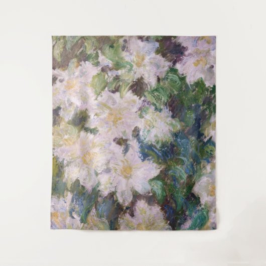 クロード・モネ - 白いクレマチス タペストリー (正面)